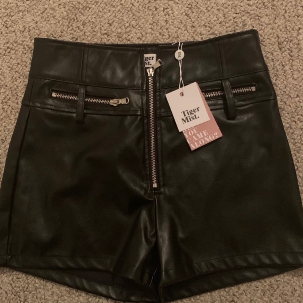 Tiger Mist Lennon Leather Shorts